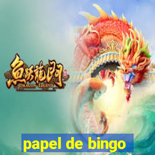 papel de bingo